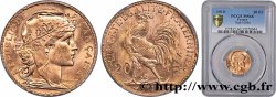 20 francs or Coq, Liberté Égalité Fraternité 1910 Paris F.535/4