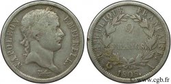 2 francs Napoléon Ier tête laurée, République française 1808 Paris F.254/4