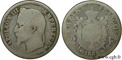 2 francs Napoléon III, tête laurée 1869 Strasbourg F.263/11 B6 