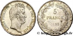 5 francs type Tiolier avec le I, tranche en relief 1831 Lille F.316/4