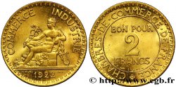 2 francs Chambres de Commerce 1922  F.267/4 SUP62 