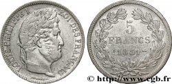 5 francs Ier type Domard, tranche en relief 1831 Rouen F.320/2