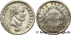 Demi-franc Napoléon Ier tête laurée, Empire français 1811 Paris F.178/21