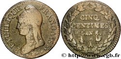 Cinq centimes Dupré, grand module 1800 Paris F.115/93