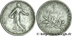 Faux de 1 franc Semeuse, nickel 1960 Paris F.226/4 var. TTB45 
