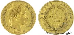 10 francs or Napoléon III, tête laurée 1864 Strasbourg F.507A/8