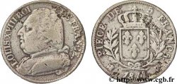 Faux de 5 francs Louis XVIII, buste habillé 1814 Bordeaux F.308/7 var. TTB40 