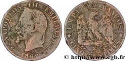 Cinq centimes Napoléon III, tête laurée 1862 Bordeaux F.117/9