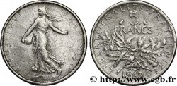 Faux de 5 francs Semeuse, argent 1962 Paris F.340/6 var.