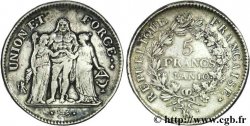 5 francs Union et Force, Union serré, seulement glands intérieurs 1802 Bordeaux F.288/176 TTB40 