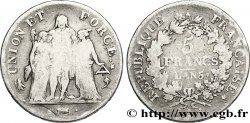 5 francs Union et Force, Union desserré, seulement gland extérieur 1797 Paris F.291/2