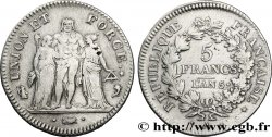 5 francs Union et Force, Union desserré, avec glands intérieurs et gland extérieur 1797 Paris F.291/5