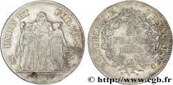 5 francs Union et Force, Union serré, avec glands intérieurs et gland extérieur 1800 Bayonne F.288/142