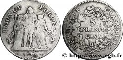 5 francs Union et Force, Union serré, avec glands intérieurs et gland extérieur 1798 Paris F.288/37