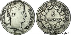 5 francs Napoléon Empereur, Empire français 1809 Lille F.307/13