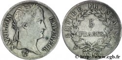5 francs Napoléon Empereur, Empire français 1813 Lille F.307/75