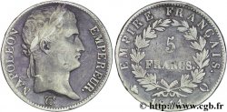 5 francs Napoléon Empereur, Empire français 1814 Perpignan F.307/84 TTB45 