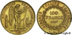 100 francs or Génie, tranche inscrite en relief Liberté Égalité Fraternité 1907 Paris F.553/1