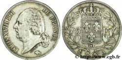 5 francs Louis XVIII, tête nue 1823 Paris F.309/76