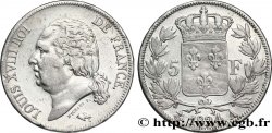 5 francs Louis XVIII, tête nue 1824 Paris F.309/88