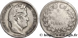 5 francs Ier type Domard, tranche en relief 1831 Toulouse F.320/9