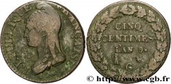 Cinq centimes Dupré, grand module 1801 Genève F.115/158 F15 