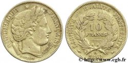 10 francs or Cérès, IIe République, levrette oreille haute 1850 Paris F.504/1