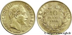 10 francs or Napoléon III, tête laurée 1864 Paris F.507A/6