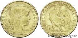 10 francs or Coq 1905 Paris F.509/6 AU52 