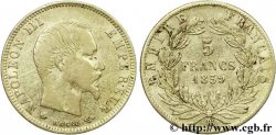 5 francs or Napoléon III, tête nue, grand module 1859 Strasbourg F.501/8