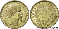 20 francs or Napoléon III, tête nue 1859 Paris F.531/15