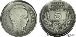 5 francs Bazor, tranche fautée 1933  F.335/2