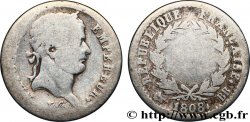 Demi-franc Napoléon Ier tête laurée, République française 1808 Strasbourg F.177/4