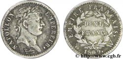 Demi-franc Napoléon Ier tête laurée, Empire français 1809 Lille F.178/9 TTB45 