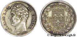 1/2 franc Charles X 1827 Paris F.180/13 SUP58 