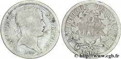 2 francs Napoléon Ier tête laurée, République française 1808 Paris F.254/4