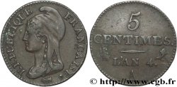 5 centimes Dupré, petit module 1796 Paris F.113/1 TTB50 