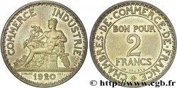 Essai-piéfort de 2 francs Chambre de Commerce 1920  F.267/1 var.