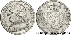 5 francs Louis XVIII, buste habillé 1814 Paris F.308/1
