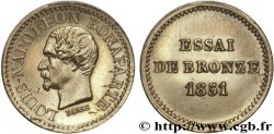 Essai de bronze au module de un centime, Louis-Napoléon Bonaparte 1851 Paris VG.3297  SUP 