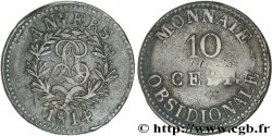 10 cent. Anvers au double L, frappe de l’arsenal de la marine 1814  Anvers F.130D/1