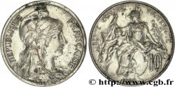 10 centimes Daniel-Dupuis, argenté 1898  F.136/4 var.