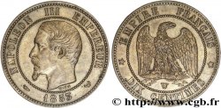 Dix centimes Napoléon III, tête nue 1853 Lille F.133/10 TTB50 