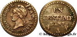 Un centime Dupré, 7 normal 1799 Paris F.100/15