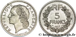 5 francs Lavrillier, nickel 1937  F.336/6