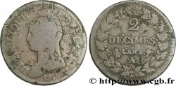 2 décimes Dupré 1796 Paris F.145/1 B10 