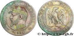 Dix centimes Napoléon III, tête nue, satirique 1854 Rouen F.133/12 B13 