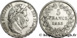 5 francs IIe type Domard 1833 Lyon F.324/17