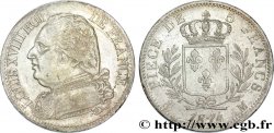 5 francs Louis XVIII, buste habillé 1814 Toulouse F.308/9