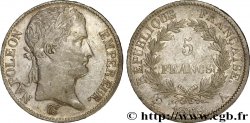 5 francs Napoléon Empereur, République française 1808 Paris F.306/2